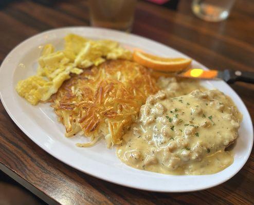 My Shared Half of the Chicken Fried Steak!