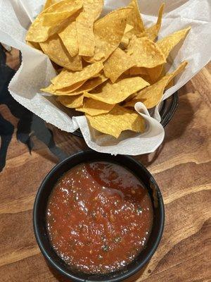 Chips & hotter than usual salsa