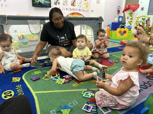 Infant room with Ms Ebony