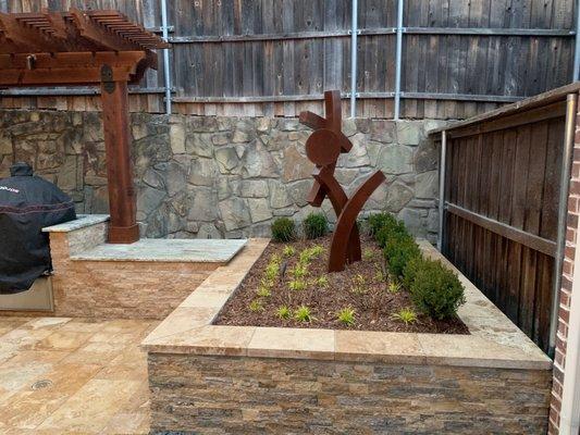 The front view of the artwork when you come in. It's a spectacular view at night.