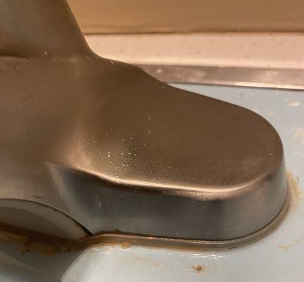 Inadequate faucet cleaning