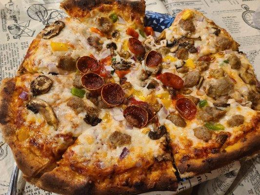 Cooking class. My tradition pizza.