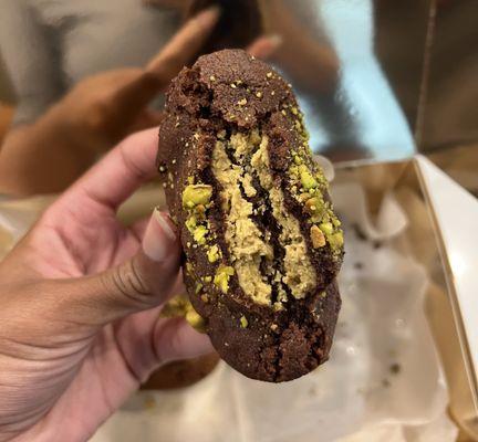 Dubai Chocolate Filled Cookie