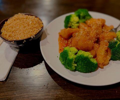 MA9. Sesame Chicken Dinner and Fried Rice