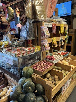 Fresh squash and onions