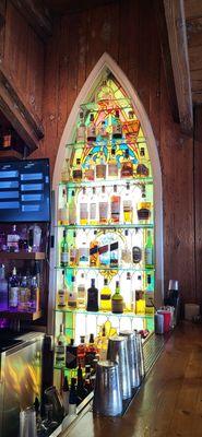 The stained glass church of alcohol. AMEN.