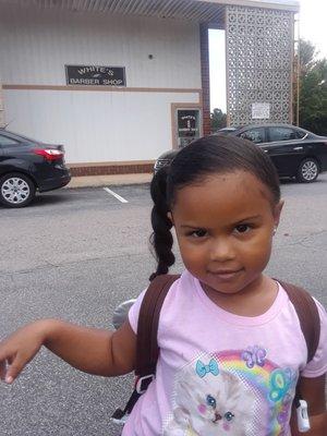 Look at my little lady.