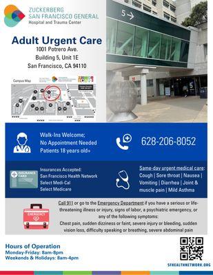 ZSFG Adult Urgent Care Center