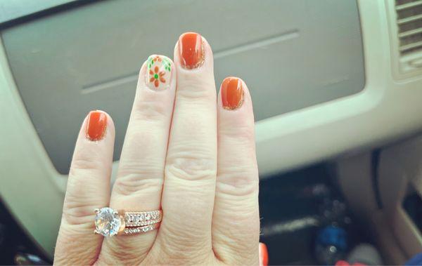 Freshly done manicure