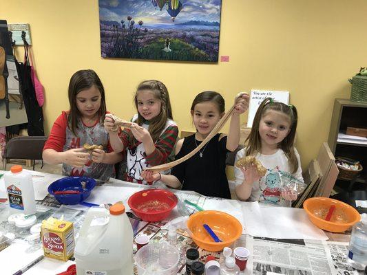 Slime making at open house!