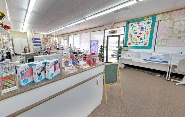 we offer sewing/embroidery machine repair and clases!