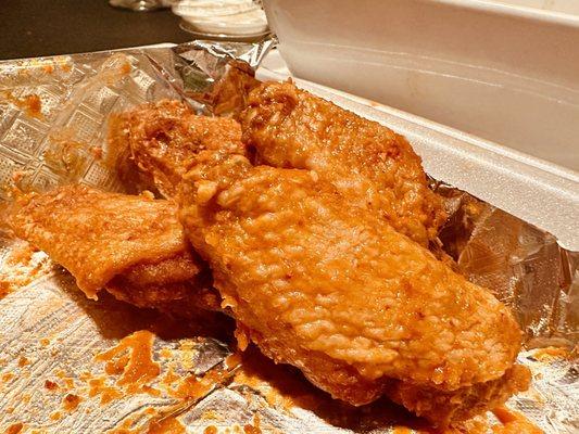 Extra hot wings