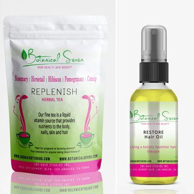 Botanical Seven hair-health-beauty products Replenish liquid vitamin source