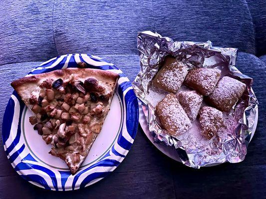 Chicken francese slice and Zeppoles - 6 Pieces