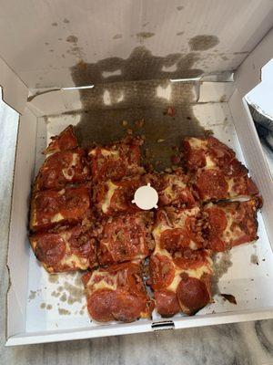 Pepperoni and bacon