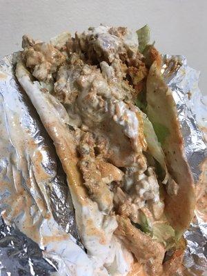 Chicken Gyro please! Fully loaded with sauces all for $5. Damnn