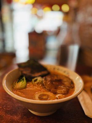 Spicy tonkatsu ramen: extremely creamy, and full of a umami texture, excellent!