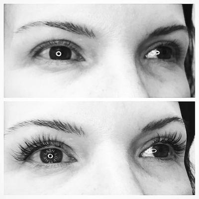Full Set Classic Eyelash Extensions. Natural look