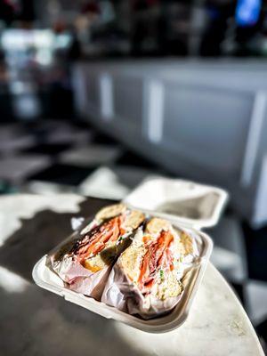 Bagel + fresh lox + cream cheese