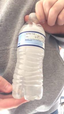 Water with sediment that they still serve to us, Kept us in school with no clean water.