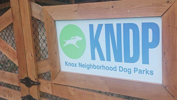 Knox Community dog park signage