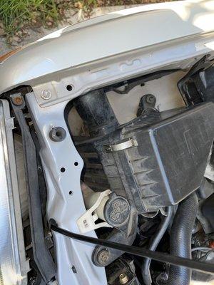 Difference in paint color.