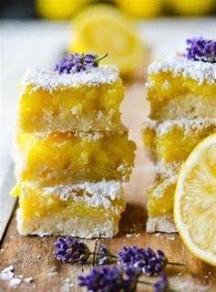 Lavender lemon bars