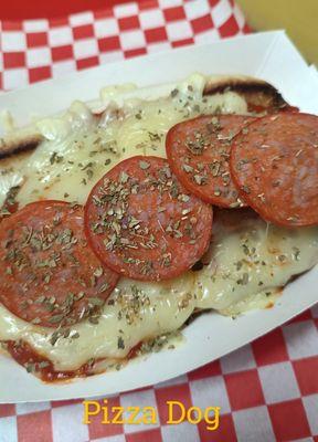 Pizza Hot Dog-Love Pizza?You'll LOVE our Pizza Dog