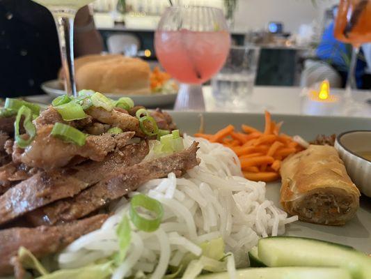 Vermicelli Noodles with grilled pork