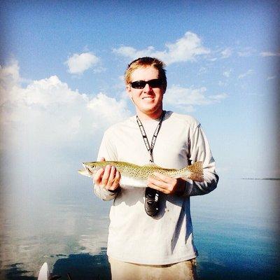 Sea trout have been plentiful, this is an average size with the occasional 20in+.