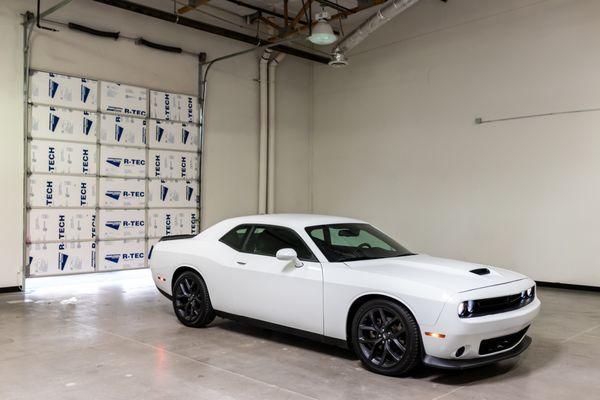 Dodge challenger in the Autoroom show room