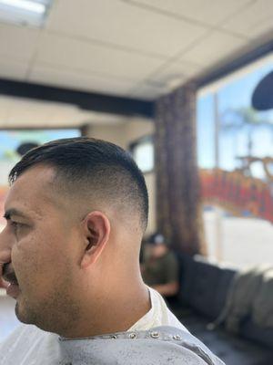 Mid skin fade