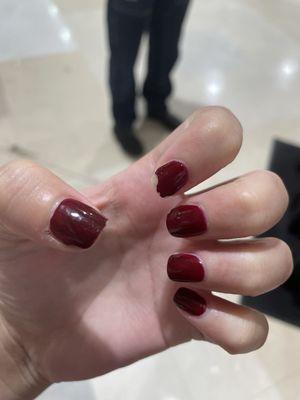 Chipping in my nails after three days