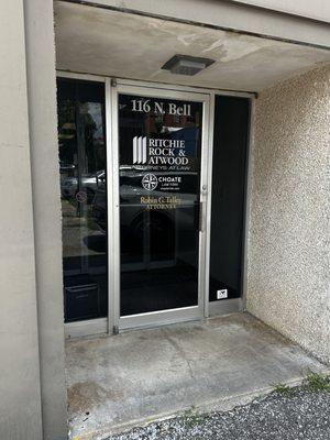 Back door street view.