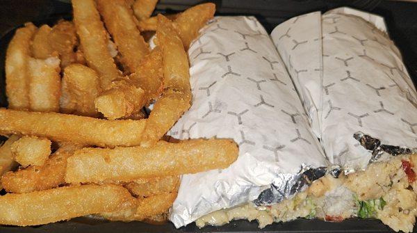 Cheesesteak Sub and Fries