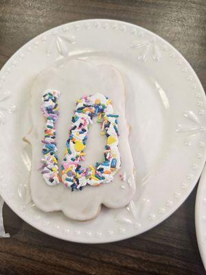 10th Anniversary cookie