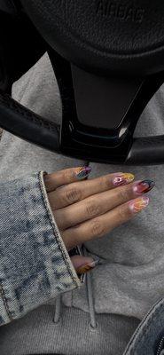 birthday nails by hannie