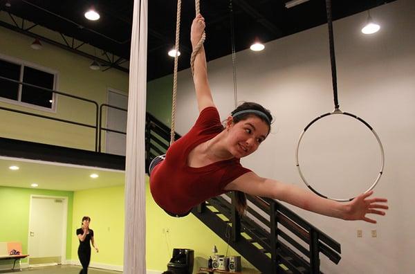 Learning basic trapeze