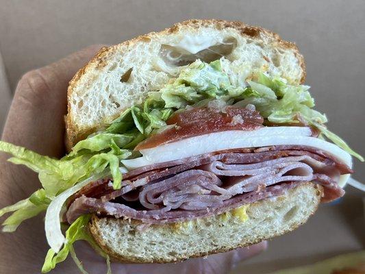 The Italian....I know you're gonna enjoy this bad boy! I'm telling you, that crunch in every bite due to the toasted bread