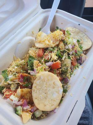 Chaat Papri. I'd rather call this Papri Salad.