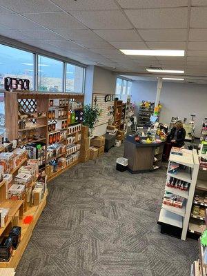 Salt Lamp and checkout area