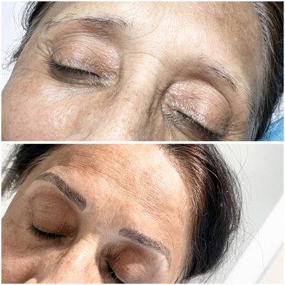 Microblading eyes brows