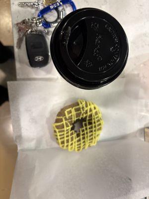 Coffee and a tasty donut