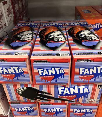 Fanta. Chucky's Punch. Available in 12 packs here. Just in time for Halloween 2025.