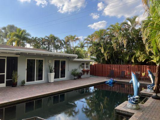 Home and fence painted