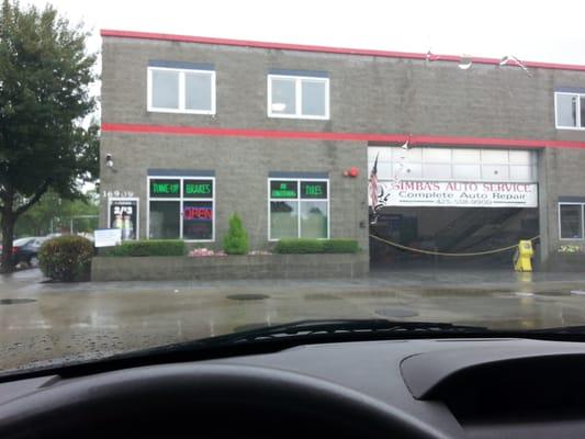 Simbas  auto service shares a parking lot!
