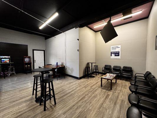 Spacious and super clean waiting area.