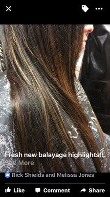 Balayage highlights
