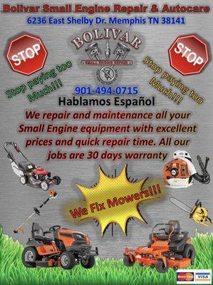 Bolivar Small Engine Repair