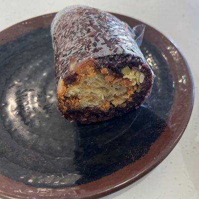 Signature Purple Sticky Rice Roll (already ate half)